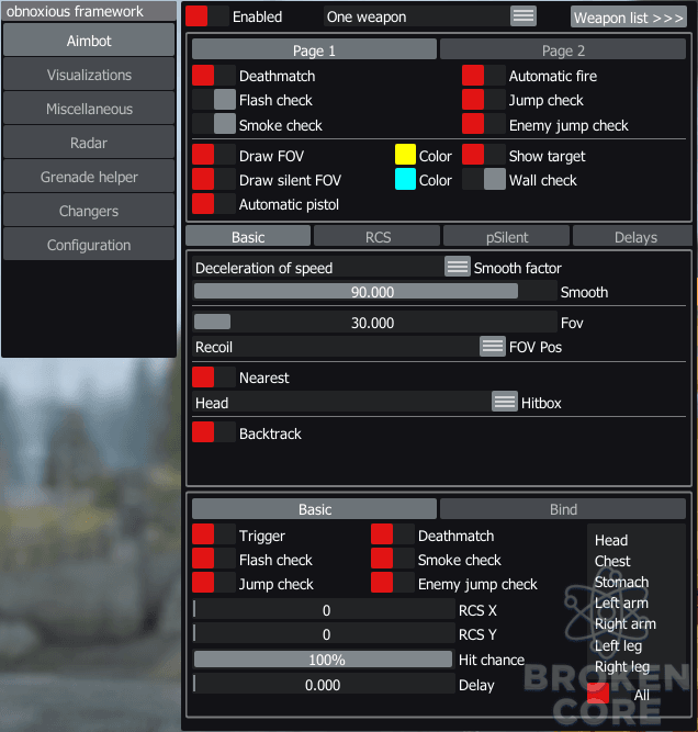 Outdated - Xone legit&semirage cheat | [BROKENCORE]